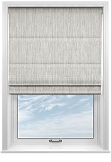 Cascade, Purity - Twist&Fit Roman Blind